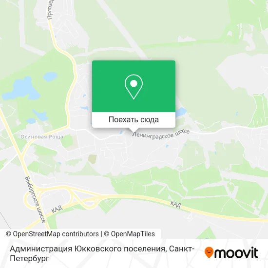 Карта Администрация Юкковского поселения