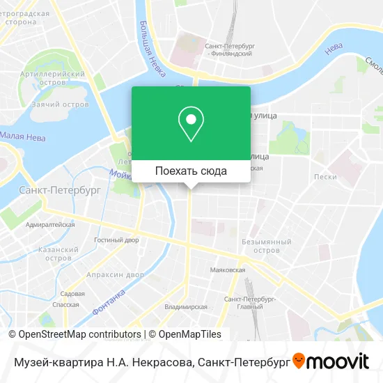 Карта Музей-квартира Н.А. Некрасова