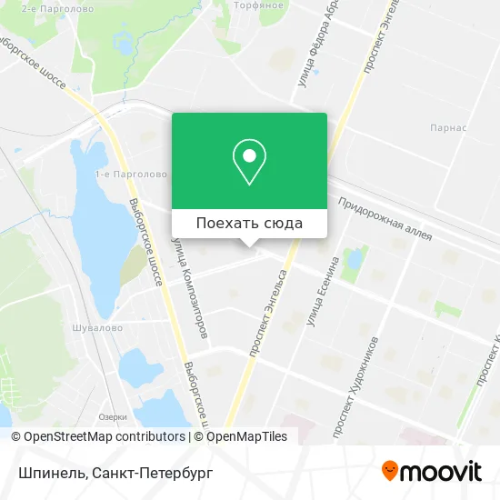 Карта Шпинель