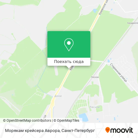 Карта Морякам крейсера Аврора