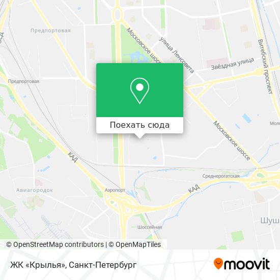 Карта ЖК «Крылья»