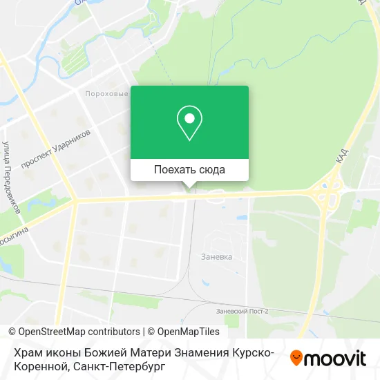 Карта Храм иконы Божией Матери Знамения Курско-Коренной