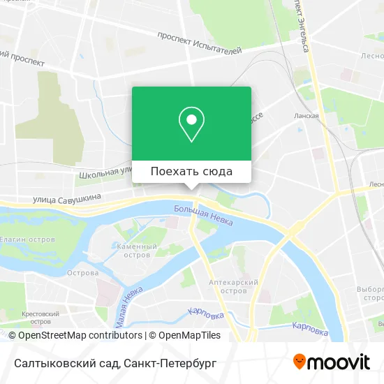 Карта Салтыковский сад