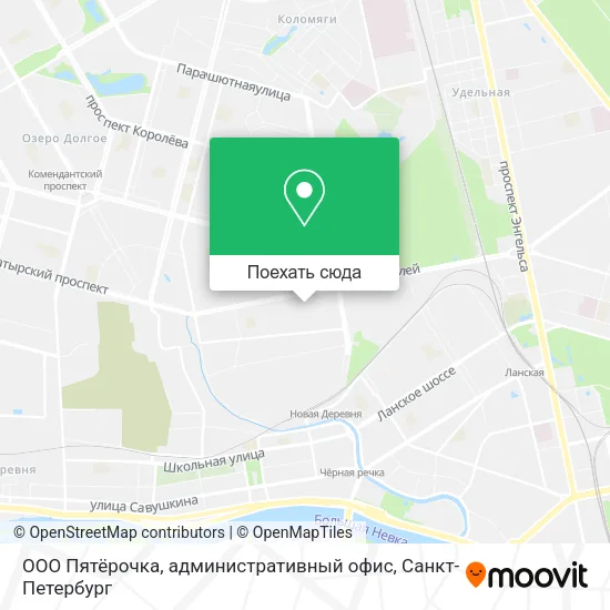 Карта ООО Пятёрочка, административный офис