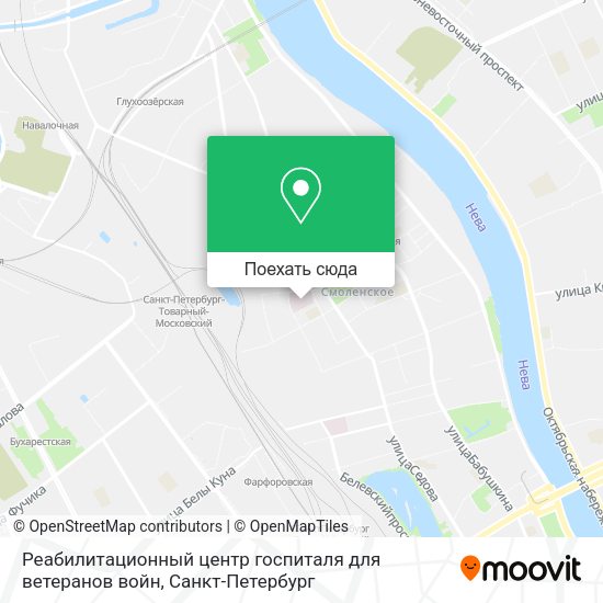 Карта Реабилитационный центр госпиталя для ветеранов войн