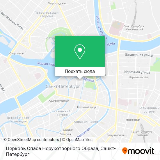 Карта Церковь Спаса Нерукотворного Образа