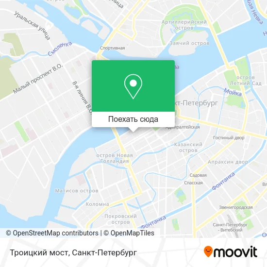 Карта Троицкий мост
