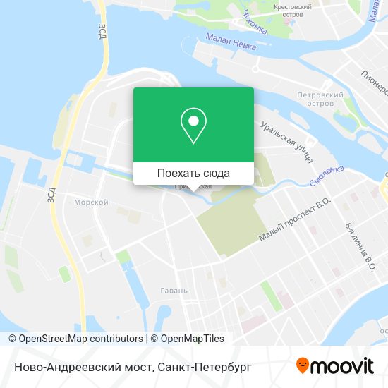 Карта Ново-Андреевский мост