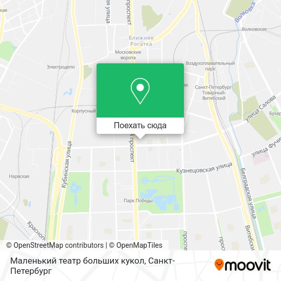 Карта Маленький театр больших кукол
