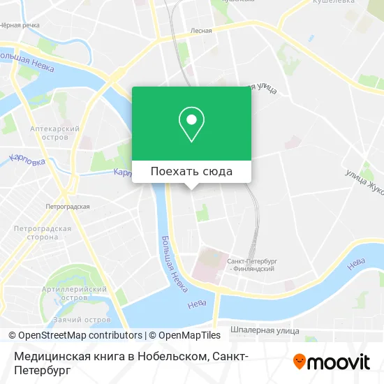 Карта Медицинская книга в Нобельском