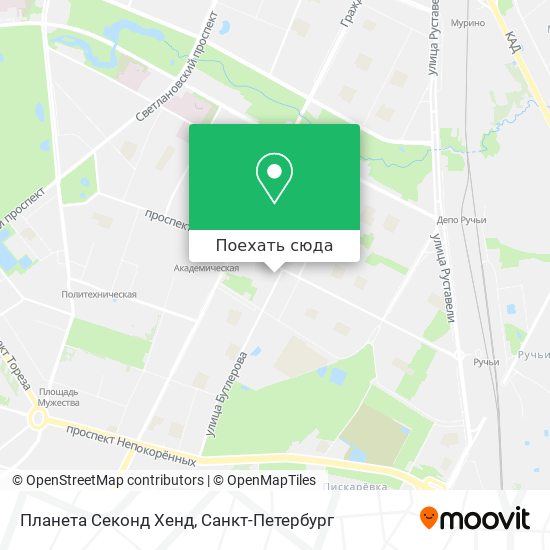 Карта Планета Секонд Хенд