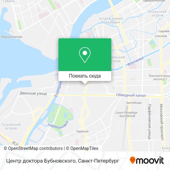 Карта Центр доктора Бубновского