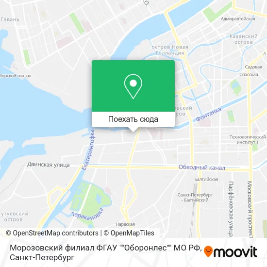 Карта Морозовский филиал ФГАУ ""Оборонлес"" МО РФ