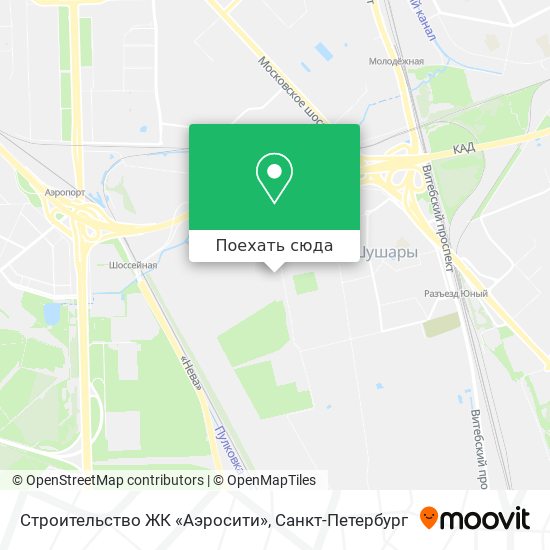 Карта Строительство ЖК «Аэросити»