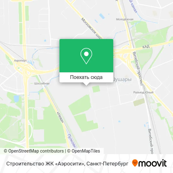 Карта Строительство ЖК «Аэросити»