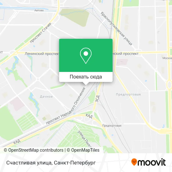 Карта Счастливая улица
