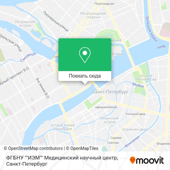 Карта ФГБНУ ""ИЭМ"" Медицинский научный центр