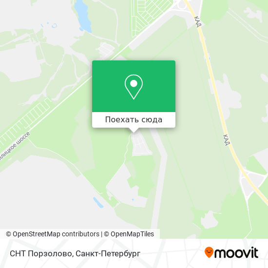 Карта СНТ Порзолово