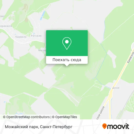 Карта Можайский парк