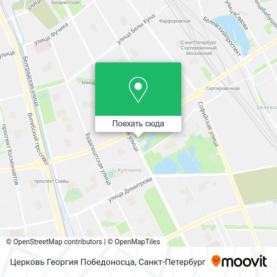 Карта Церковь Георгия Победоносца