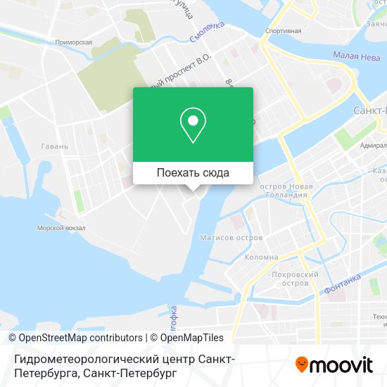 Карта Гидрометеорологический центр Санкт-Петербурга