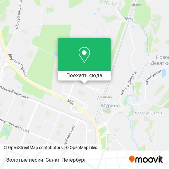 Карта Золотые пески