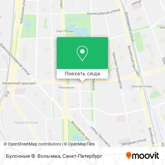 Карта Булочные Ф. Вольчека