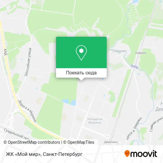 Карта ЖК «Мой мир»