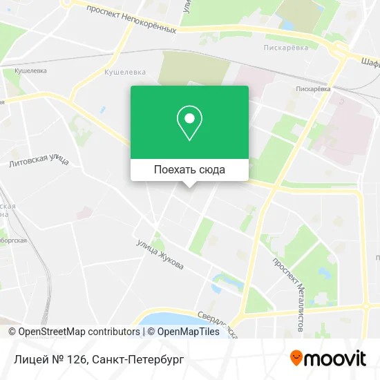 Карта Лицей № 126