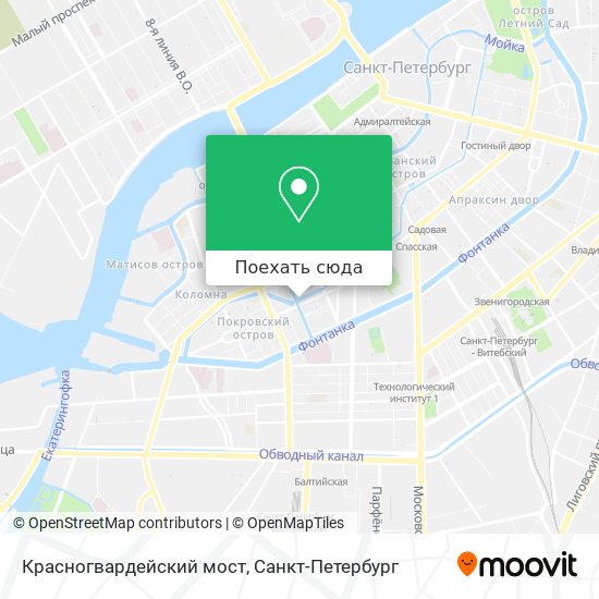 Карта Красногвардейский мост