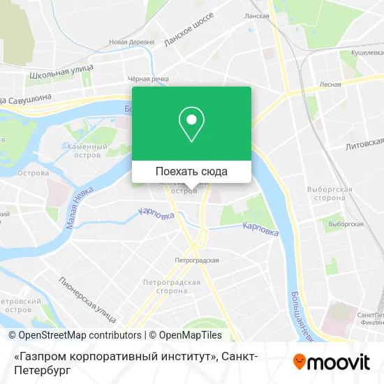 Карта «Газпром корпоративный институт»