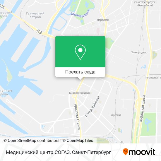 Карта Медицинский центр СОГАЗ