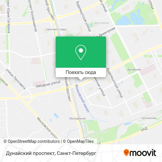 Карта Дунайский проспект