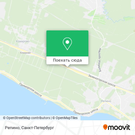 Карта Репино