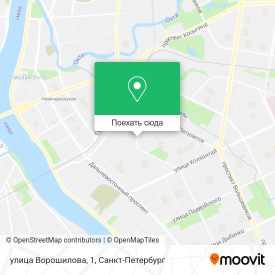 Карта улица Ворошилова, 1