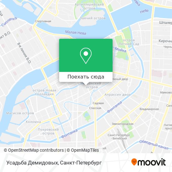 Карта Усадьба Демидовых