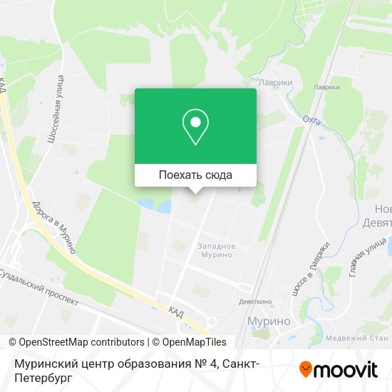 Карта Муринский центр образования № 4