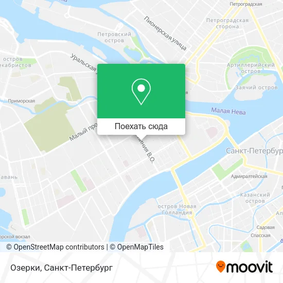 Карта Озерки