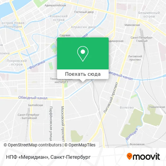 Карта НПФ «Меридиан»