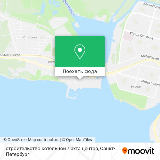 Карта строительство котельной Лахта центра