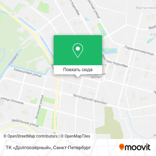 Карта ТК «Долгоозёрный»