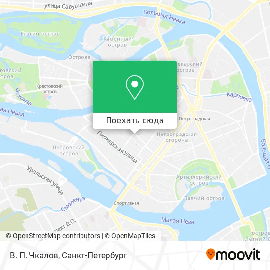 Карта В. П. Чкалов