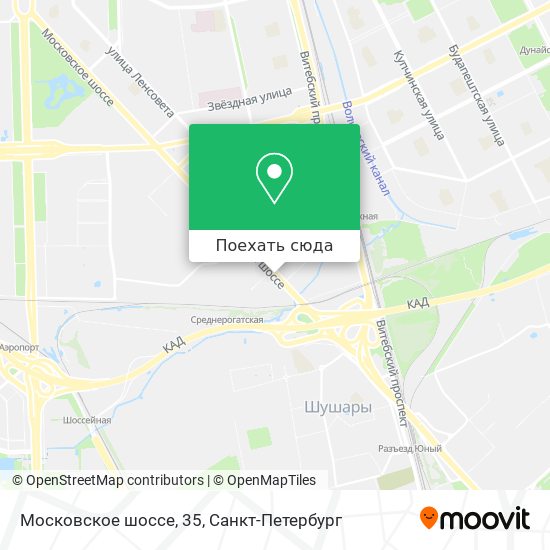 Карта Московское шоссе, 35