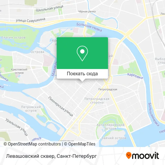 Карта Левашовский сквер