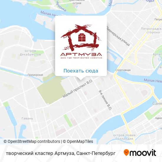 Карта творческий кластер Артмуза