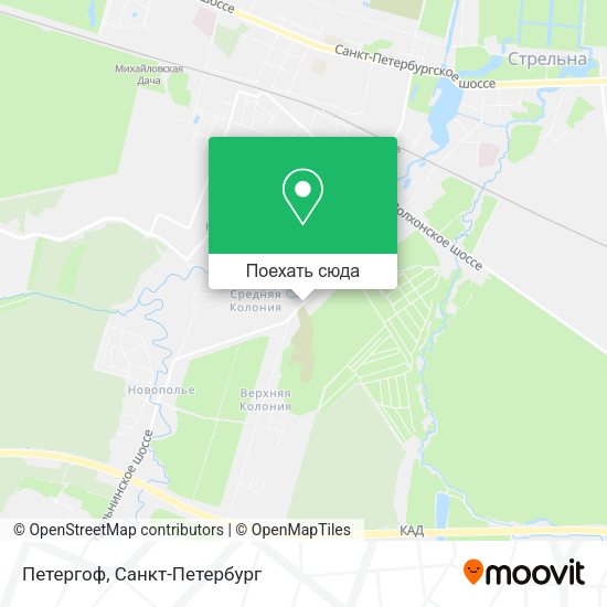Карта Петергоф