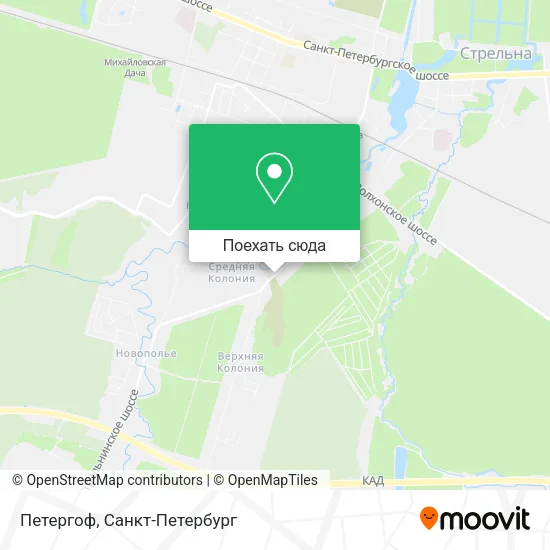 Карта Петергоф