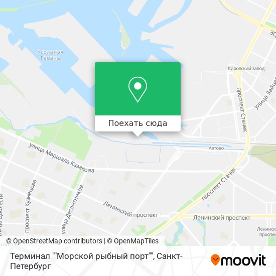 Карта Терминал ""Морской рыбный порт""