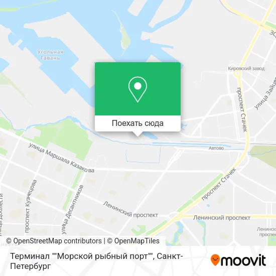 Карта Терминал ""Морской рыбный порт""