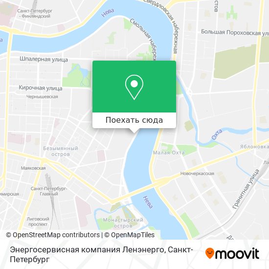Карта Энергосервисная компания Ленэнерго